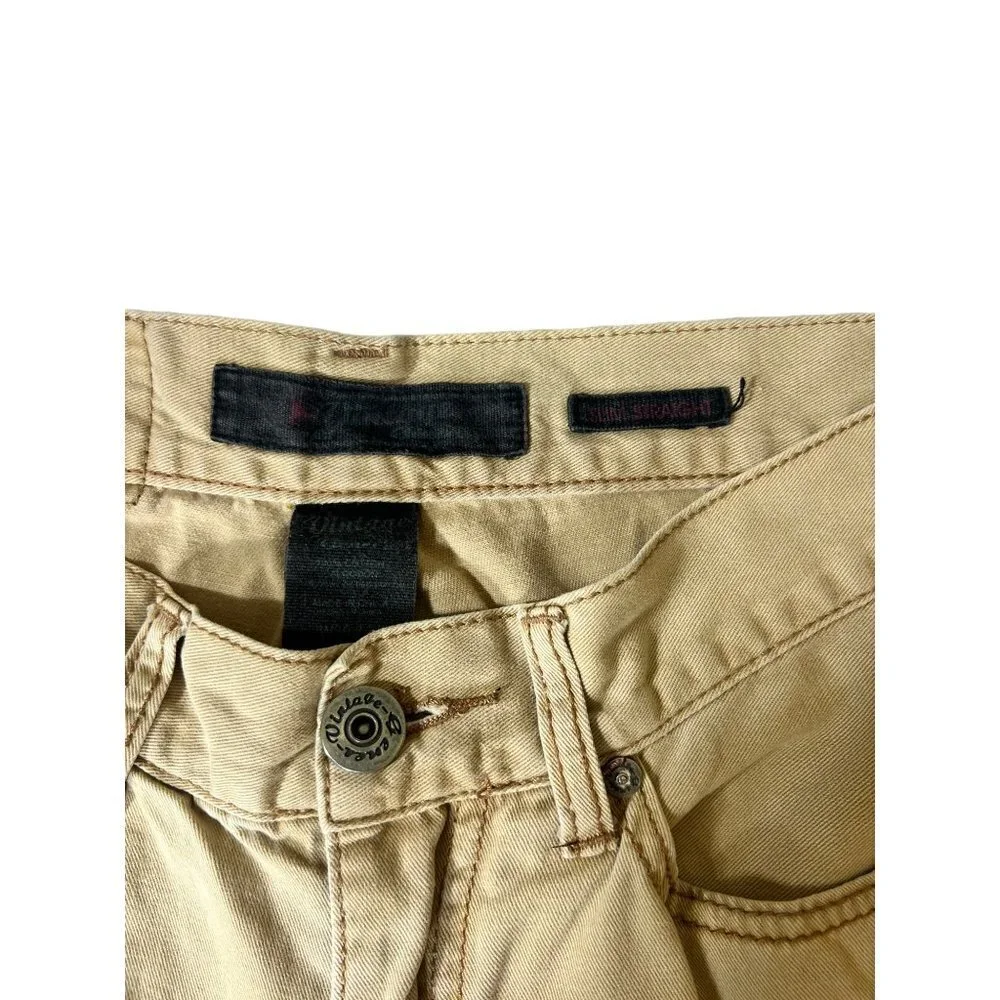 Men's Soft Tan Slim Straight Jeans